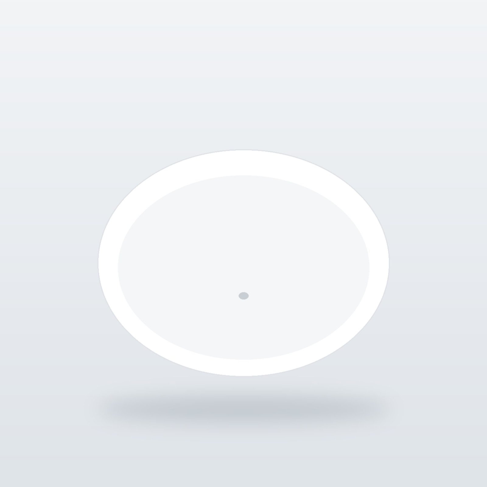 Halo Counter-Top Basin in white vitreous china at TILEWORLD