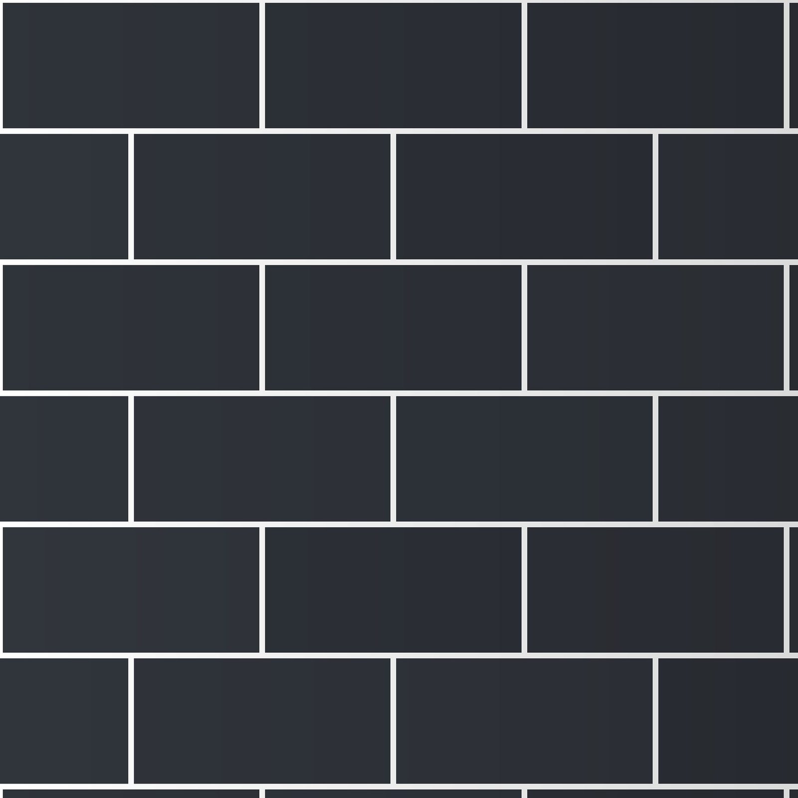 Graphite Grid Kitchen — 300×600 matt black tile at TILEWORLD