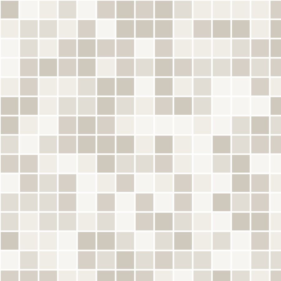 Pebble Mosaic White — 300×300 matt white tile at TILEWORLD