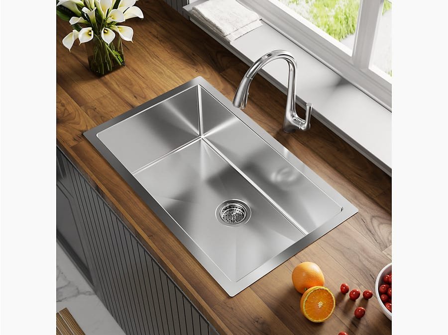Kohler Strive 30-inch Single Bowl Kitchen Sink (38796IN-NA) — TILEWORLD Bengaluru