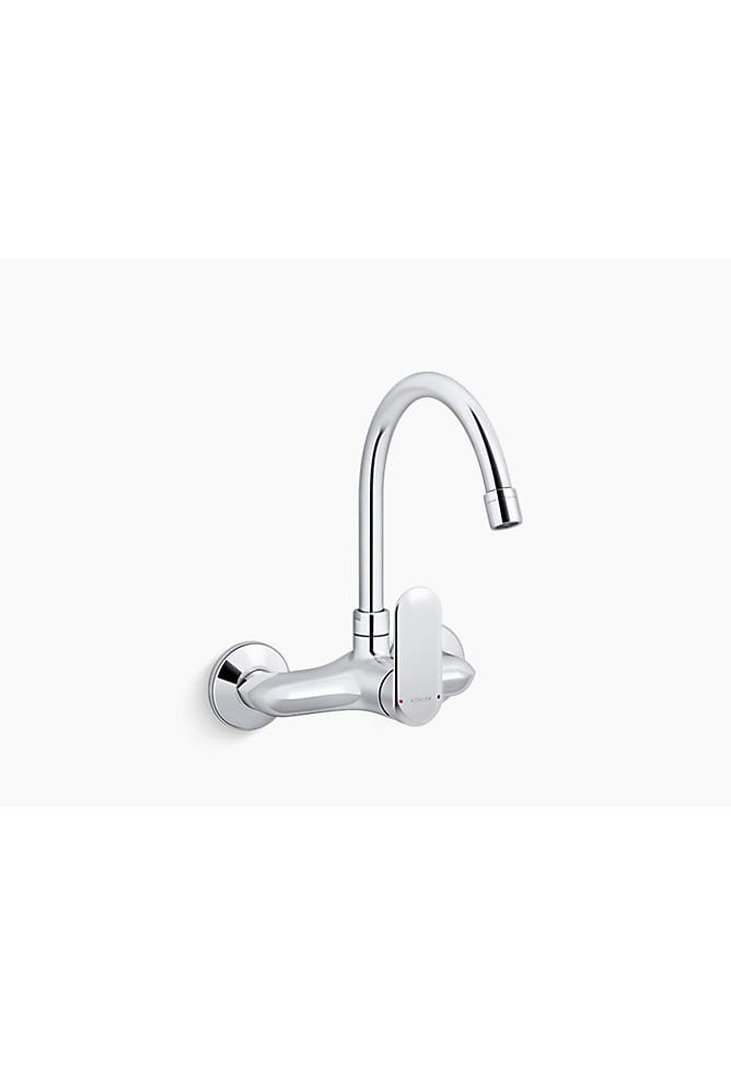 Kumin Wall-Mount Single-Handle Kitchen Faucet — TILEWORLD Bengaluru